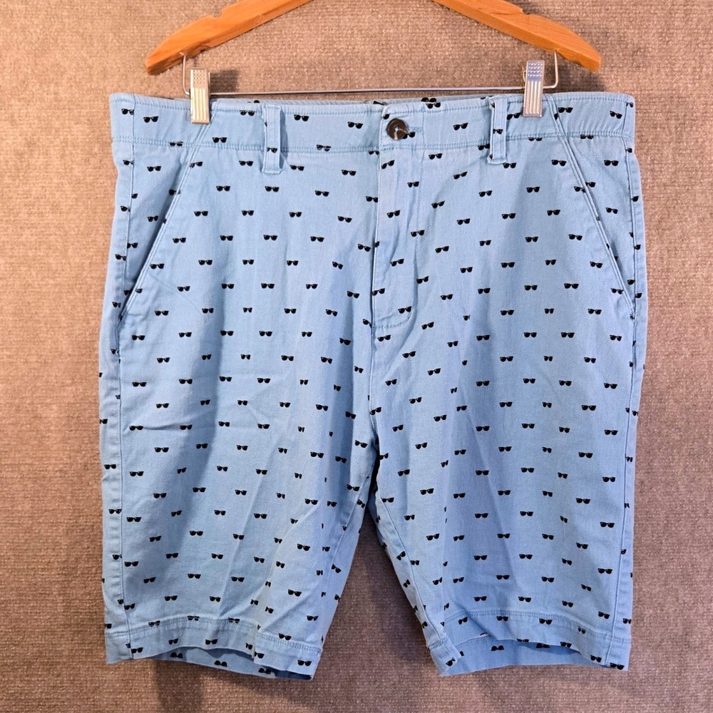 Plugg Men's Comfort Flex Waist Blue Chinos Shorts Size 36‎ Sunglasses
